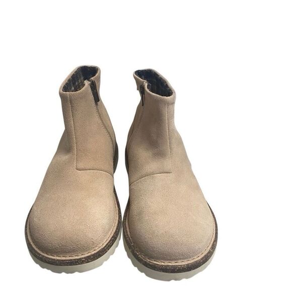 Birkenstock Shoes - BIRKENSTOCK Women’s Melrose Suede Booties Size 38EU 7.5 US Suede Color Nude Tan
